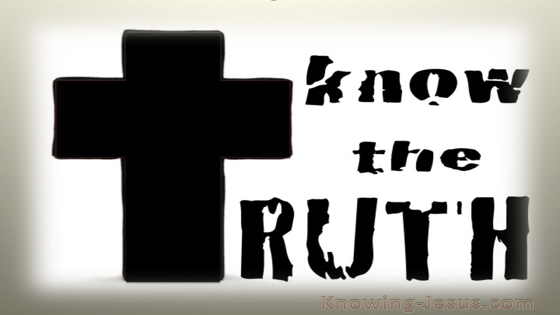 John 8:32 Know The Truth (beige)